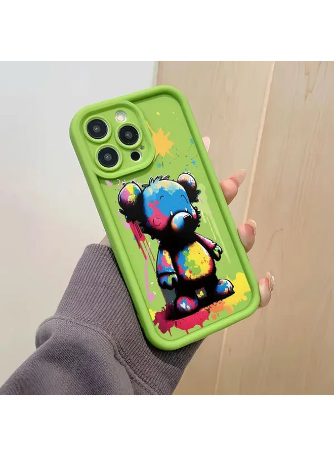 Green iPhone 15 Plus Case Premium Corundum Drop Protection - Image 5